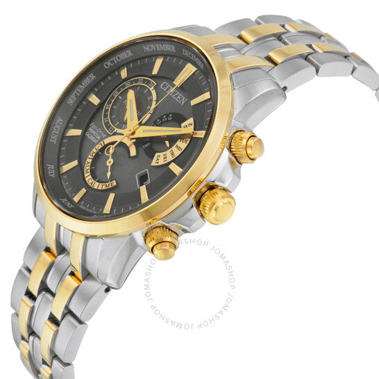 Citizen, Perpetual Grey Dial Two-tone Men's Watch