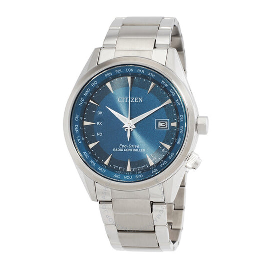 Citizen, Perpetual World Time GMT Eco-Drive Blue Dial Men's Watch