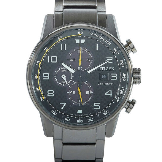 Citizen, Primo Chronograph Quartz Black Dial Men's Watch