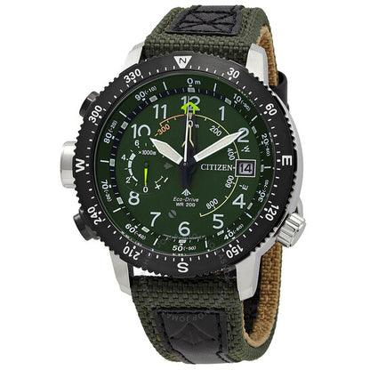Citizen, Promaster Altimeter Eco-Drive Green Dial Men's Watch