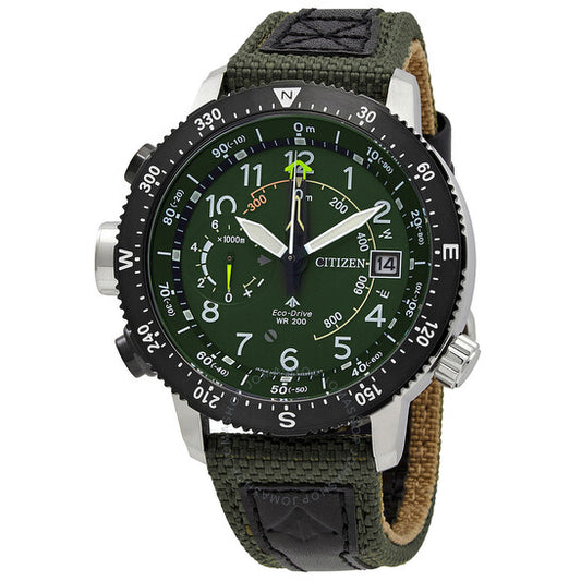 Citizen, Promaster Altimeter Eco-Drive Green Dial Men's Watch