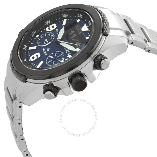 ساعة سيتيزن بروماستر للرجال، أنالوج-رقمي، مينا زرقاء