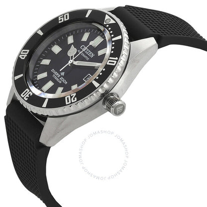 ساعة سيتيزن بروماستر أوتوماتيكية للرجال بمينا أسود