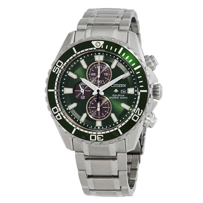 Citizen, Promaster Dive Chronograph Eco-Drive Green Dial Men's Watch