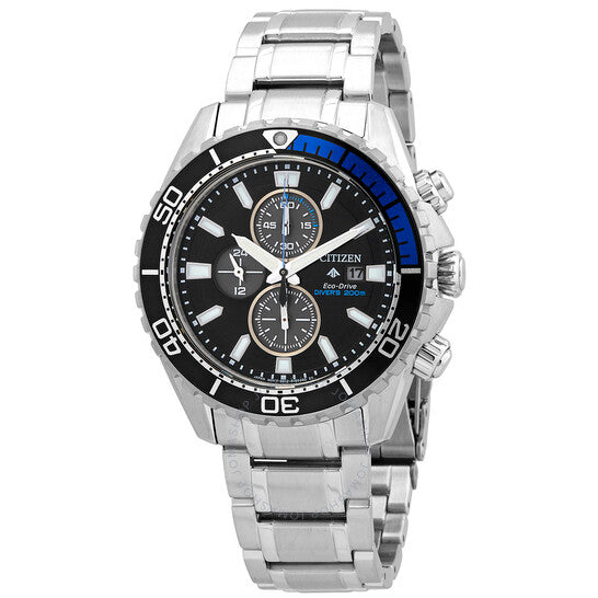 Citizen, Promaster Diver Chronograph Quartz Black Dial Men's Watch
