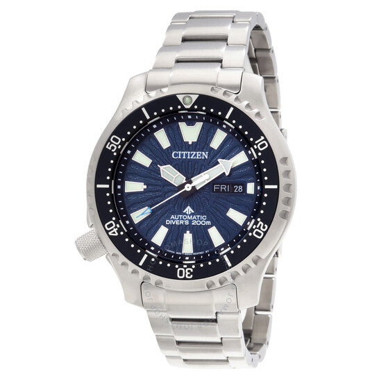 ساعة سيتيزن بروماستر ليفتي أوتوماتيكية للرجال بمينا أزرق