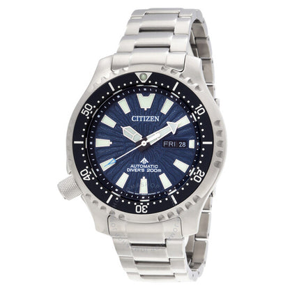 ساعة سيتيزن بروماستر ليفتي أوتوماتيكية للرجال بمينا أزرق
