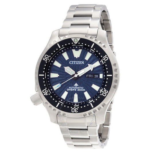 ساعة سيتيزن بروماستر ليفتي أوتوماتيكية للرجال بمينا أزرق