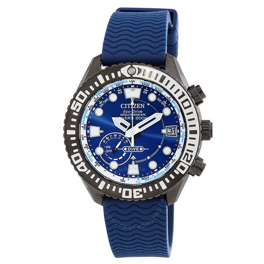 Citizen, Promaster Satellite Wave GPS Diver Eco-Drive Blue Dial Men's Watch