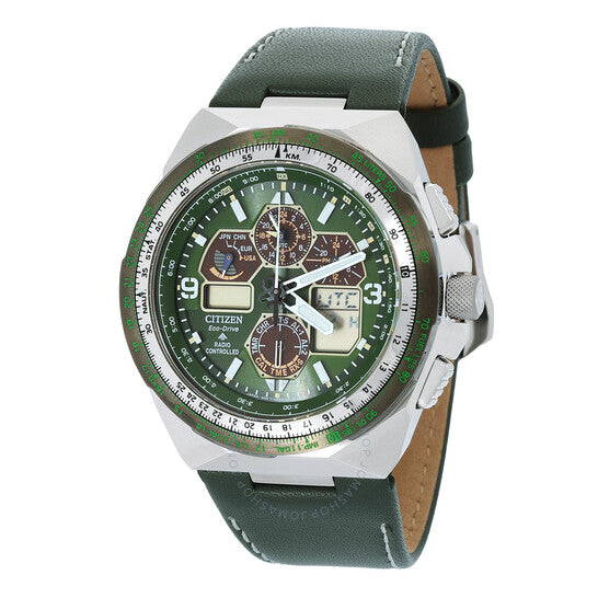 Citizen, Promaster Skyhawk A-T Chronograph Green Dial Men's Watch