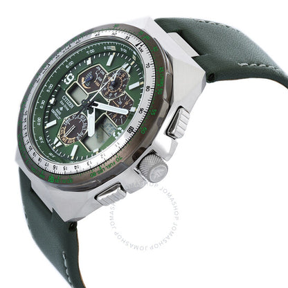 Citizen, Promaster Skyhawk A-T Chronograph Green Dial Men's Watch