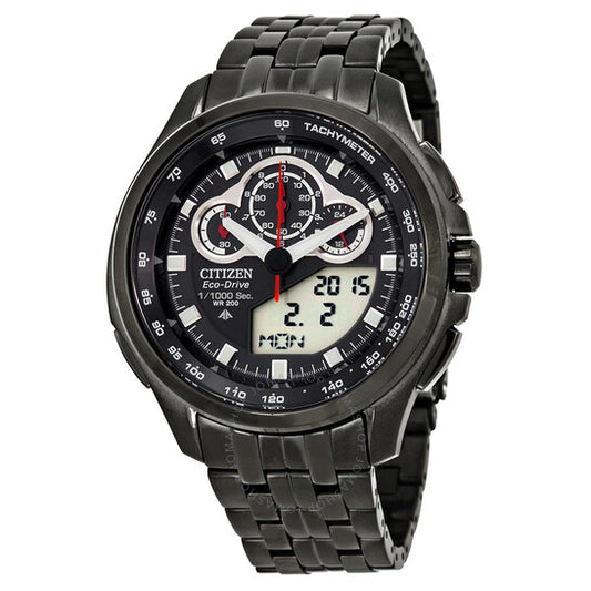 Citizen, Promaster SST Eco Drive Black Dial Grey PVD Mnes Watch