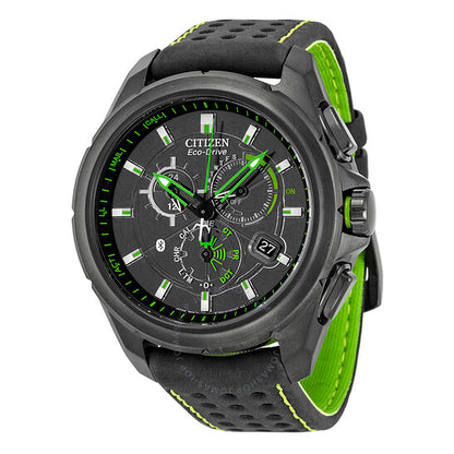 Citizen, Proximity Eco Drive Black Dial Leather Men's Watch