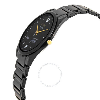 ساعة سيتيزن كوارتز بمينا سوداء