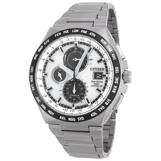 Citizen, Radio-Controlled Perpetual World Time Silver Dial Men's Watch