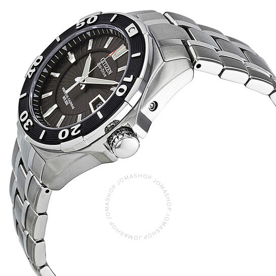 Citizen, Signature Eco-Drive Black Dial Stainless Steel Men's Watch