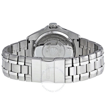 Citizen, Signature Eco-Drive Black Dial Stainless Steel Men's Watch