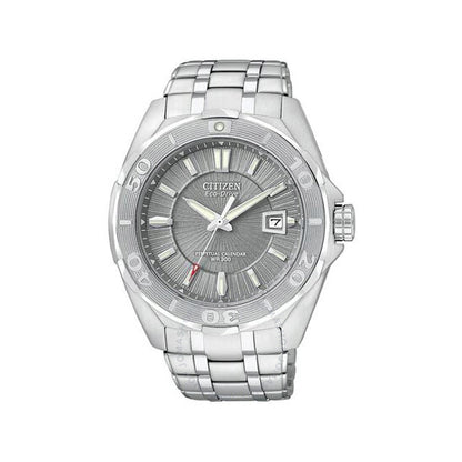 Citizen, Signature Eco-Drive Grey Dial Stainless Steel Men's Watch