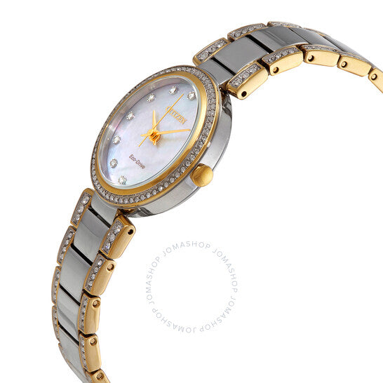Citizen, Silhouette Crystal Mother of Pearl Dial Ladies Watch