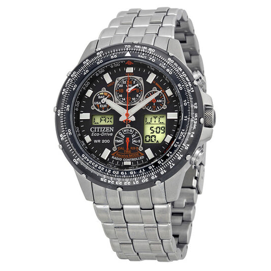 Citizen, Skyhawk A-T Stainless Steel Chronograph Atomic Men's Watch
