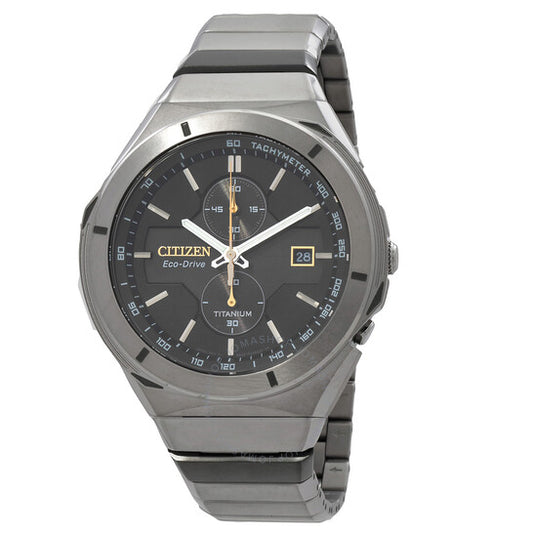 Citizen, Super Titanium Armor Chronograph Black Dial Men's Watch