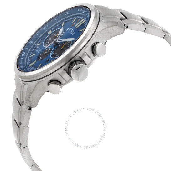 Citizen, Super Titanium Chronograph Eco-Drive Blue Dial Men's Watch