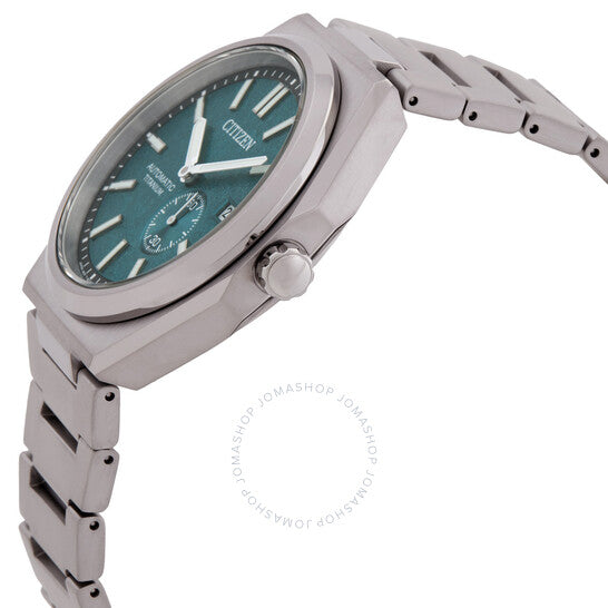 ساعة سيتيزن زينشين أوتوماتيكية للرجال بمينا أخضر
