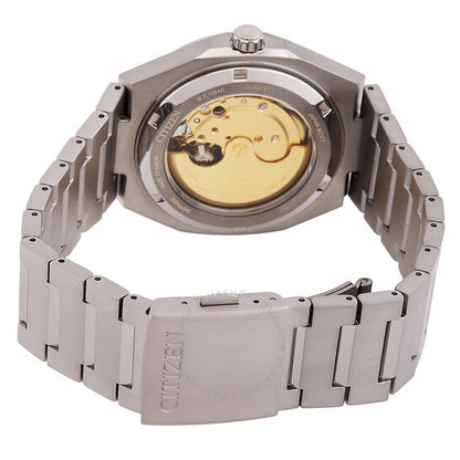 ساعة سيتيزن زينشين أوتوماتيكية للرجال بمينا سلمون