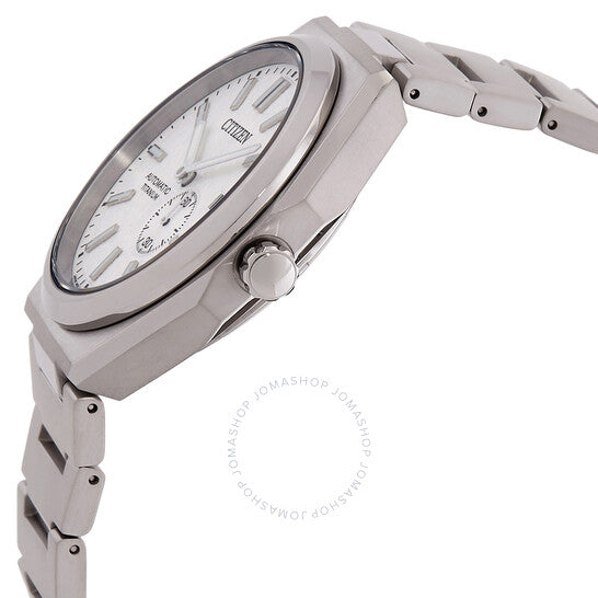 ساعة سيتيزن زينشين أوتوماتيكية للرجال بمينا أبيض