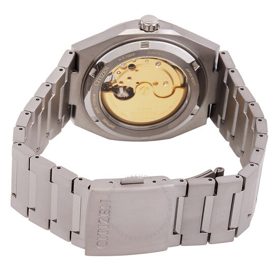 ساعة سيتيزن زينشين أوتوماتيكية للرجال بمينا أبيض