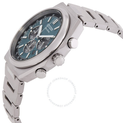 ساعة سيتيزن زينشين كرونوغراف للرجال بمينا أخضر