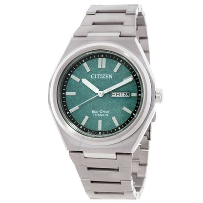 Citizen, Zenshin Three-hand Green Dial Men's Watch