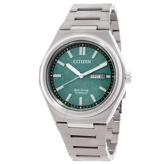 Citizen, Zenshin Three-hand Green Dial Men's Watch