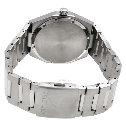 ساعة سيتيزن زينشين للرجال بثلاثة عقارب ومينا برتقالية