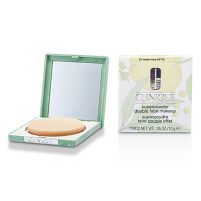 Clinique, Super Powder Double Face Makeup 01 Matte Ivory .35 oz