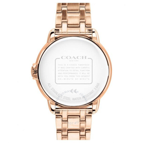 ساعة كوتش النسائية المصنوعة من الكوارتز والكريستال