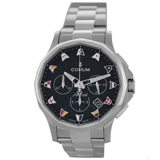 Corum, Admiral Legend Chronograph Automatic Black Dial Men's Watch