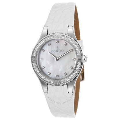 ساعة كوروم رومولوس النسائية بمينا من عرق اللؤلؤ