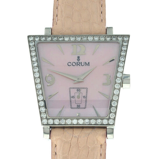 Corum, Trapeze Quartz Diamond Pink Dial Ladies Watch