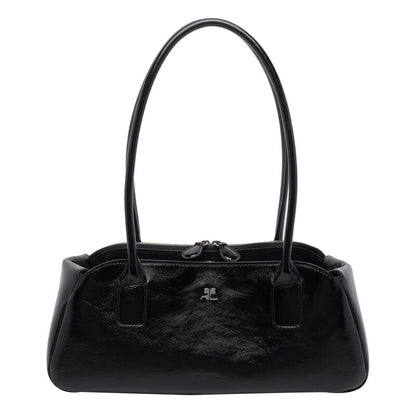 Strip Naplack Shoulder Bag