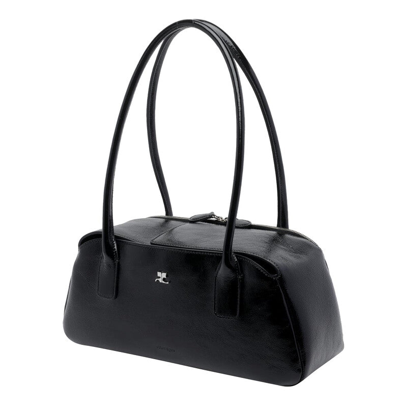 Strip Naplack Shoulder Bag
