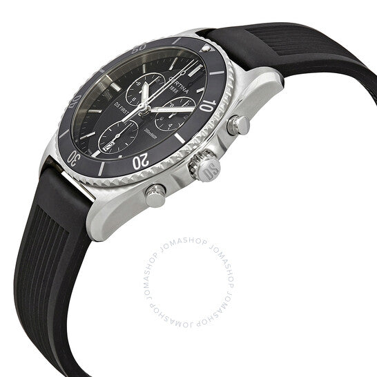 Certina, DS First Ceramic Chronograph Black Dial Men's Watch