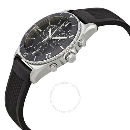 Certina, DS First Ceramic Chronograph Black Dial Men's Watch