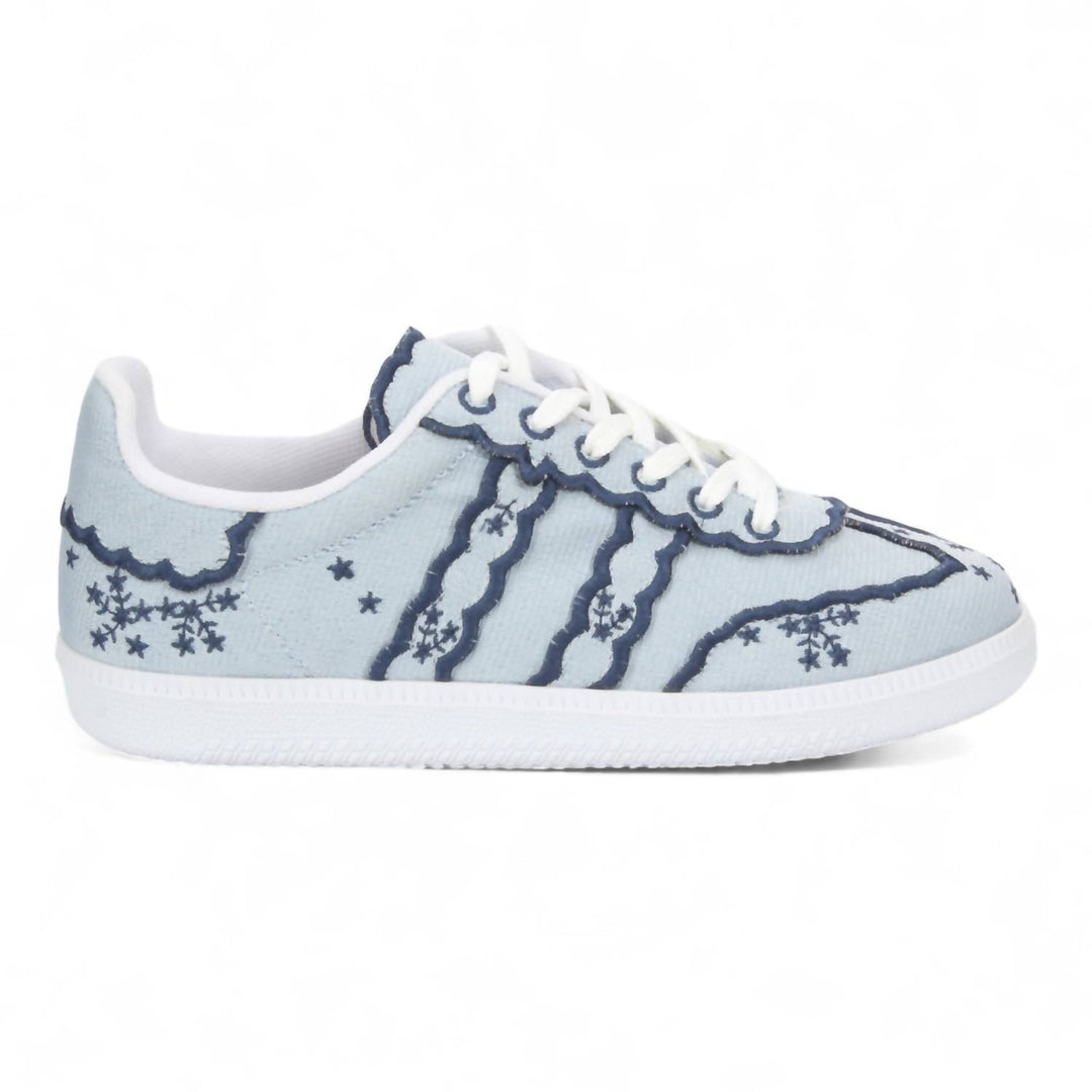 women's elise vintage sneakers in blue