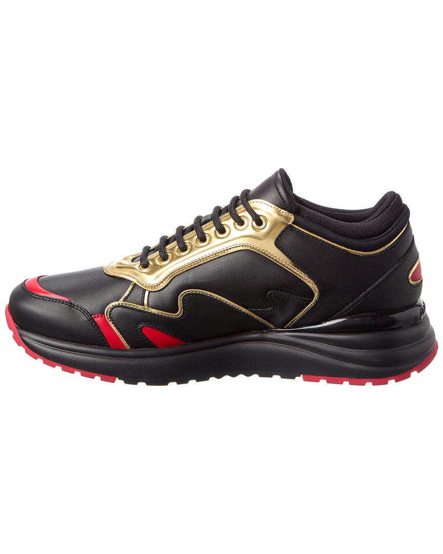 ferragamo now 1 leather sneaker