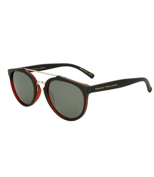 One Size - matte black cherry/black mirror lens