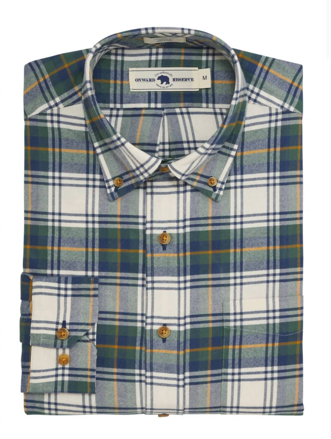 men's featherweight flannel button down in bark