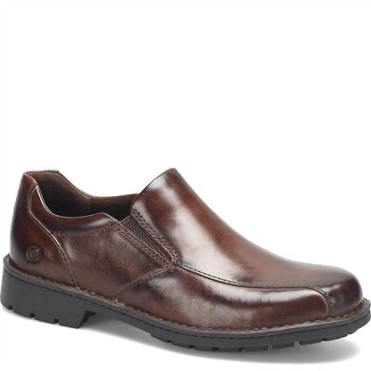 men's laken slip on in brown bark