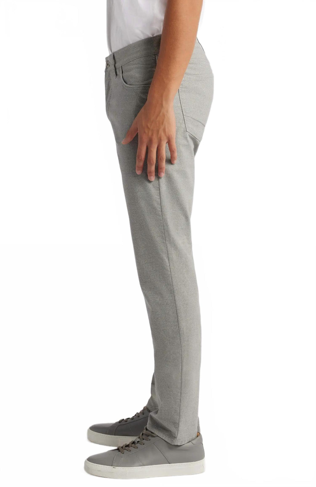 men's marathon five-pocket straight fit pants in silver