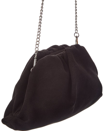 halle leather clutch